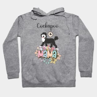 White and Black Cockapoo Mama 3 Hoodie